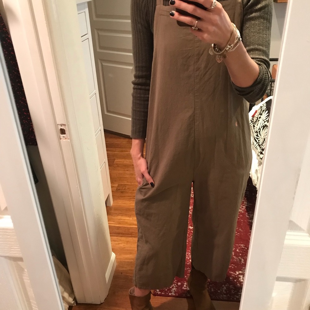 Green Khaki Playsuit